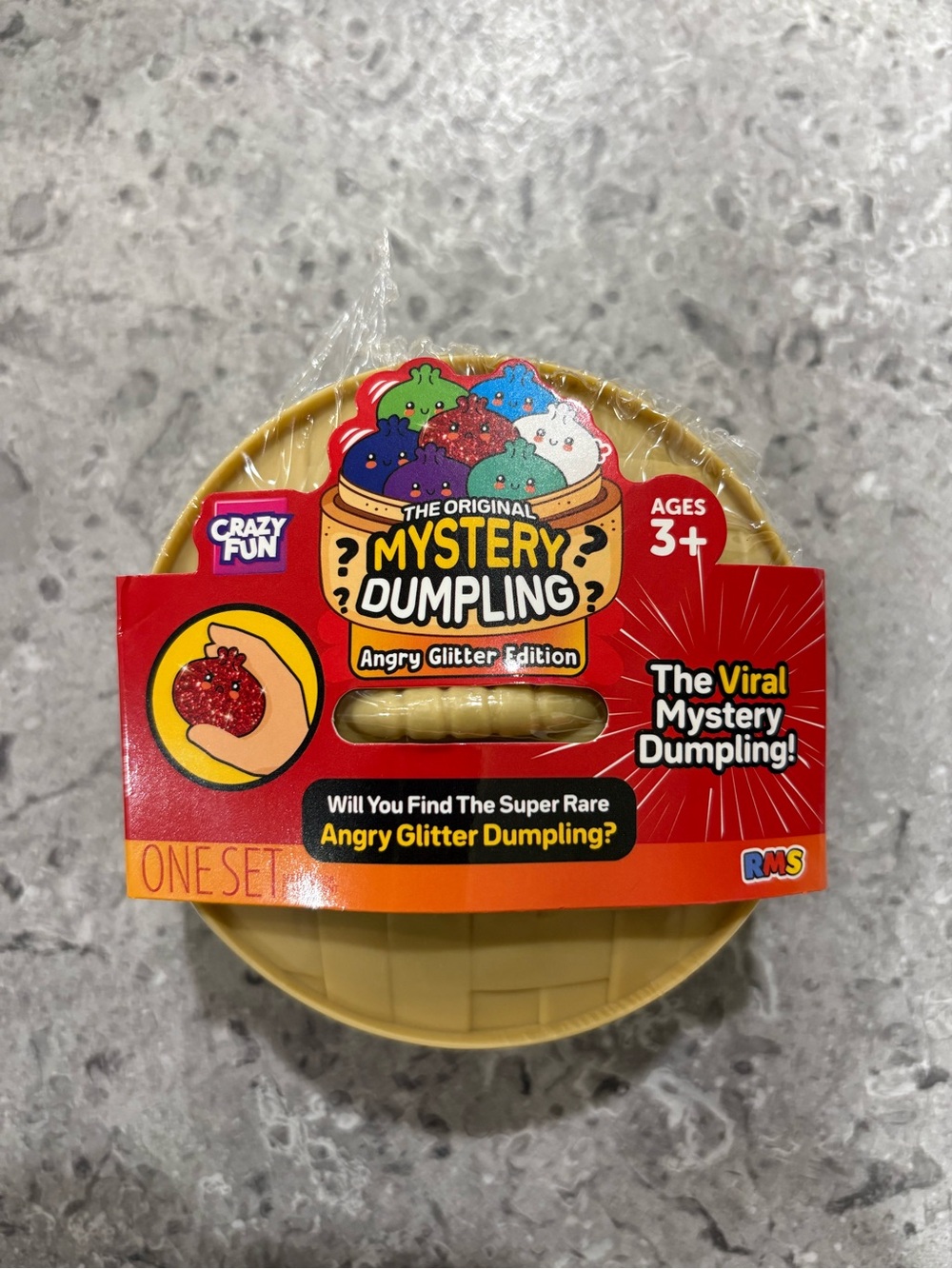 The Original Mystery Dumpling Angry Glitter Edition - Yellow